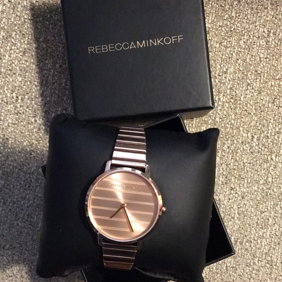 NWT Rebecca Minkoff Rose Gold Watch Modern - Picture 1 of 7